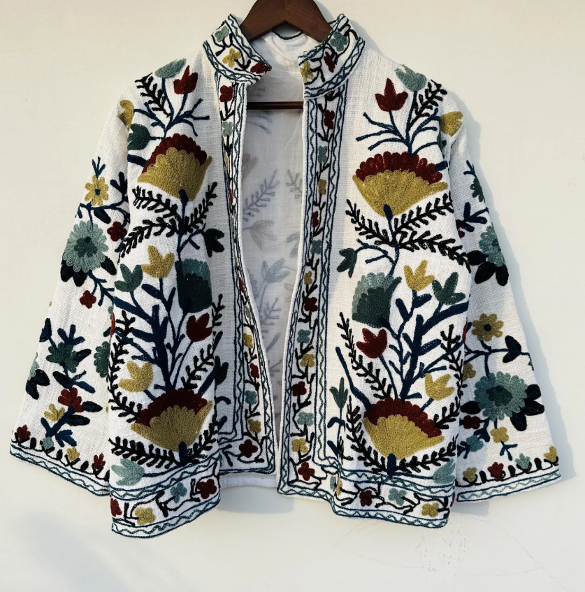 Handmade Suzani Jacket | Colorful Boho Chic Outerwear | Unique Ethnic Fashion | Perfect Gift for Her