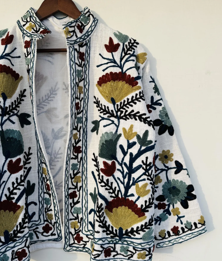 Handmade Suzani Jacket | Colorful Boho Chic Outerwear | Unique Ethnic Fashion | Perfect Gift for Her