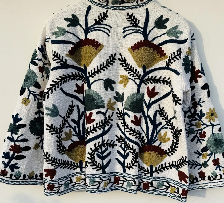 Handmade Suzani Jacket | Colorful Boho Chic Outerwear | Unique Ethnic Fashion | Perfect Gift for Her