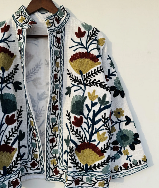 Handmade Suzani Jacket | Colorful Boho Chic Outerwear | Unique Ethnic Fashion | Perfect Gift for Her